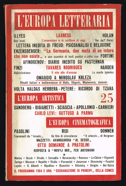 L�EUROPE LETTERARIA